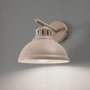 Wandleuchte Sven, 1-flammig, beige, Stahl