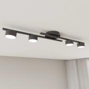 Deckenlampe Fragment, schwarz, Länge 86 cm, Metall, 4-flg.