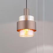 Hängelampe Milley, Ø 19 cm, bronzefarben, Metall