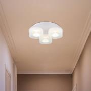 LED-Deckenlampe Belinda, Ø 38 cm, weiß, 3-flg., Glas