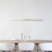 LED-Pendellampe Ethan, aluminiumfarben, Länge 150 cm, Metall
