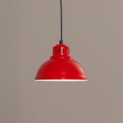 Hängeleuchte Sven, 1-flammig, rot, Stahl, E27