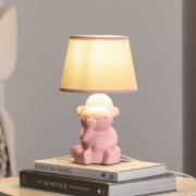 Tischleuchte Monkey, rosa, Keramik, 28 cm hoch, E14