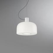 Flos Hängeleuchte Bellhop Glass S1, weiß, Glas, Ø 33 cm, E27