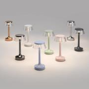 Flos LED-Akku-Tischleuchte Bon jour unplugged, rosé
