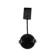 DOTLUX LED-Deckeneinbaulampe CIRCLEminidim, schwarz Ø 8,5 cm
