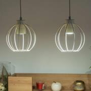 Hängelampe STARLIGHT, cremeweiß, 4-flg. Länge 100 cm Metall