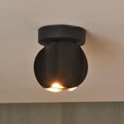 Deckenspot GAMBIT, schwarz, Ø 10 cm, Metall, GU10-LED