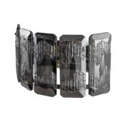 Wandleuchte Orvin, chrom, 2-flammig, Breite 33 cm, Glas