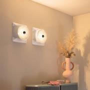 Stilnovo Deckenlampe Goletta, weiß glänzend/aluminiumfarben