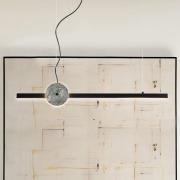 LED-Hängelampe Anais, schwarz/grün, Länge 100 cm, Kunststein