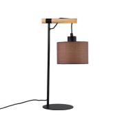 Tischlampe Rika, Höhe 46 cm, grau/schwarz, Stoff/Metall
