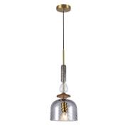 Hängeleuchte Glorial, rauchgrau, Ø 20 cm, Glas