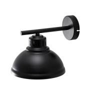 Wandlampe Sven, schwarz-goldfarben, Ø 21 cm, Stahl