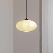 Esszimmerlampe Coco, Ø 30 cm, schwarz/opal, Glas