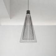 Karman LED-Hängeleuchte Ikonika, schwarz, Ø 40 cm, Metall
