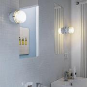 Oluce LED-Wandlampe Fresnel, grau, Alu, Glas, 2.700 K