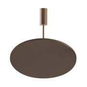 OLEV LED-Deckenlampe FLUENTIS, braun, Ø 54 cm Metall 2.700 K