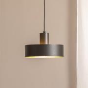 Hängeleuchte Rif M, olivgrün, 1-flammig, Ø 25 cm, Stahl