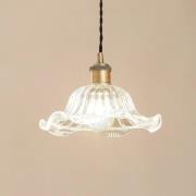 Lindby Pendelleuchte Ludowika, transparent, Glas, Ø25cm, E27