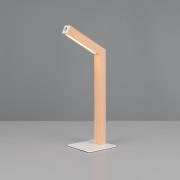 LED-Akku-Tischleuchte Skip, MDF, holzfarben, Höhe 37,5 cm