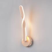 LED-Wandleuchte Ginko, sand, Metall, Höhe 45,5 cm