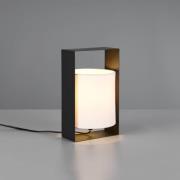 Tischleuchte Pail, schwarz matt, Metall, Höhe 27 cm