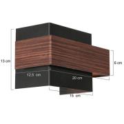 Wandleuchte Muro 3368, Holzoptik, up/down, G9, 2.700 K