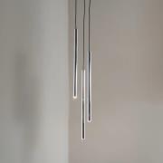 Hängeleuchte Sopel Lux, 3-flammig, rund, schwarz/silber, G9