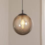 Hängeleuchte Esme, Ø 30 cm, rauchgrau, Glas, Kugel, E27