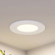 Prios LED-Einbaulampe Cadance, weiß, 12 cm, 3er-Set, CCT