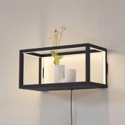 Lindby LED-Wandleuchte Birta, hängend, Stecker, Regal, 51 cm