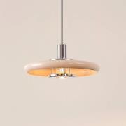 Lindby Pendelleuchte Branford, Retro, Ø 35 cm, beige, Metall