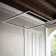 Ideal Lux LED-Pendel Oracle Slim 90 x 90 cm schwarz 3.000 K