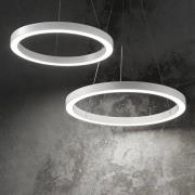 Ideal Lux LED-Hängeleuchte Oracle, Ø 70 cm, weiß, 3.000 K