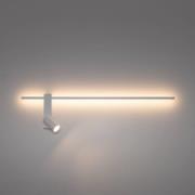 Wandlampe EASY LEFT, weiß, Breite 80 cm, Metall, GU10 + LED