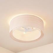 Lindby Deckenleuchte Soula, Ø 60 cm, beige, Kunststoff, E27