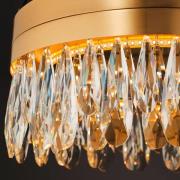 LED-Deckenlampe Celestia, Ø 40 cm, messingfarben, Kristall
