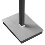 LED-Stehlampe Pulse, schwarz, Höhe 150 cm, Metall, Leselicht