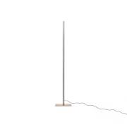 LED-Stehleuchte Lineal, Höhe 180 cm, nickel matt