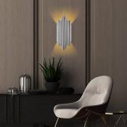 Wandleuchte Reis, chrom, Metall, Höhe 50 cm