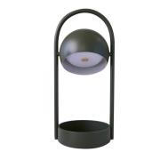 FRANDSEN LED-Akku-Tischlampe Ball Portable, olivgrün, Stahl