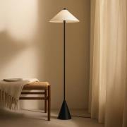 Lindby Stehleuchte Norvik, Höhe 150 cm, schwarz/grau, Metall