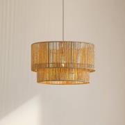 Lindby Hängeleuchte Anuva, Ø 45 cm, beige, Papier, E27