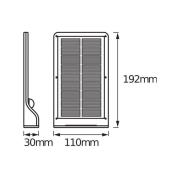 OSRAM LED-Solar-Außenwandleuchte DOORLED, weiß, Sensor, IP44
