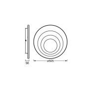 OSRAM LED-Deckenlampe ORBIS SPIRAL ROUND, Ø 51 cm, weiß 42 W