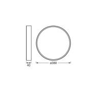 OSRAM LED-Deckenleuchte ORBIS SLIM MOIA, weiß Ø 38 cm Metall