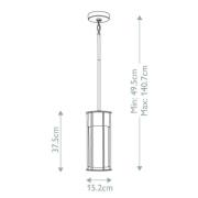 Außenwandleuchte Camillo, schwarz, Aluminium, Glas, E27