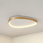 Lucande LED-Deckenleuchte Asken, 61 cm, gold, CCT, dimmbar