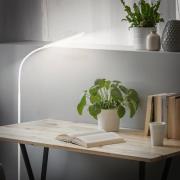 LED-Stehlampe Mura, weiß, Höhe 170 cm, Metall, Touchdimmer